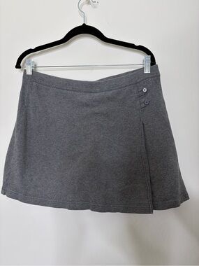 Gray A-Line Short, 100% cotton, school uniform, preppy, sporty, summer